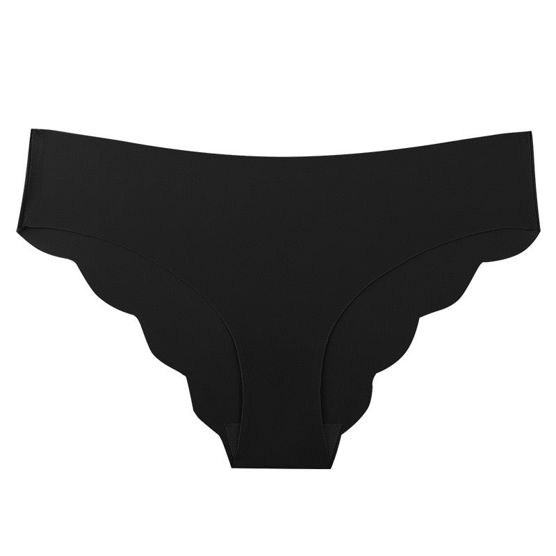 Seamless Low Waist Women’s Underwear, Breathable Ice Silk Material, Half-Covered Hip, Triangle Shaped