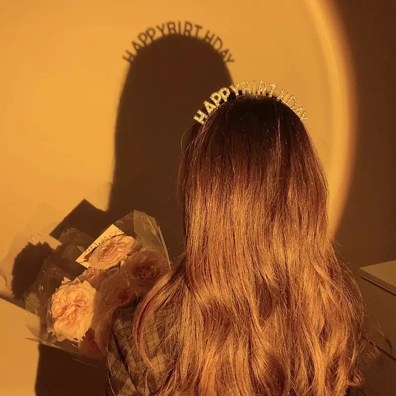 Happy Birthday Rhinestone Headband – Elegant Party Hair Accessory