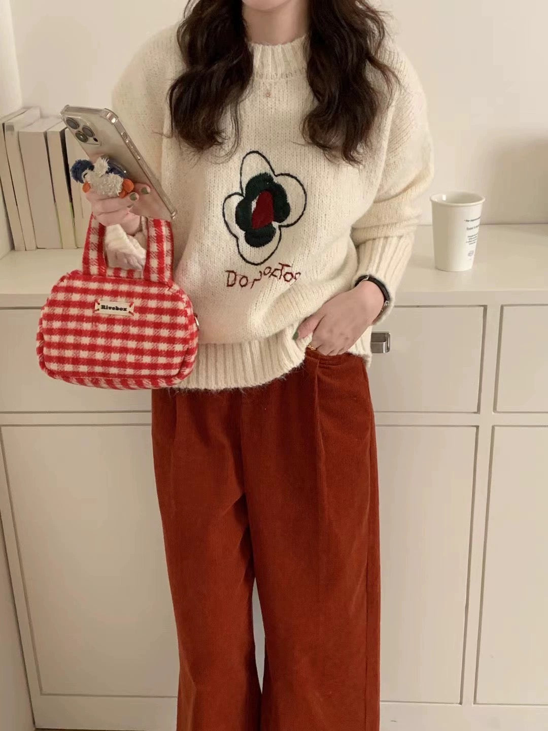 Floral Pattern Sweater