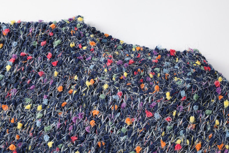 multicolored knit sweater(2 color option)