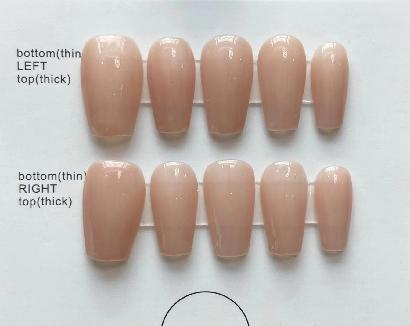Monochrome Handcrafted Press-On Nail