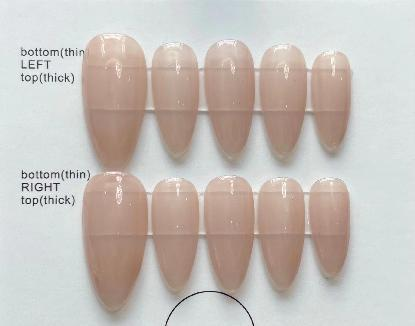 Monochrome Handcrafted Press-On Nail
