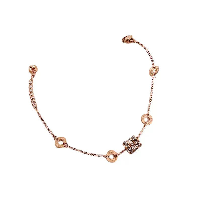 Elegant Waistline-Inspired Bracelet for Women – Minimalist Gold Chain with Unique Curved Design (16cm + 3.5cm Extender)