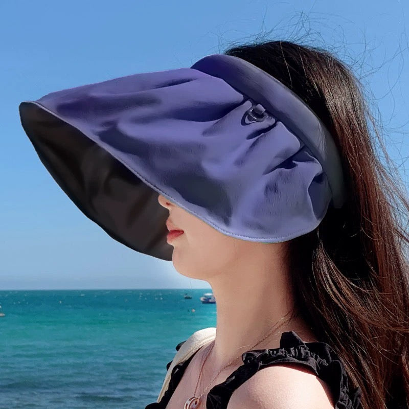 2-in-1 Foldable Sun Hat – Wide Brim UV Protection, Converts to Headband
– UPF 50+
