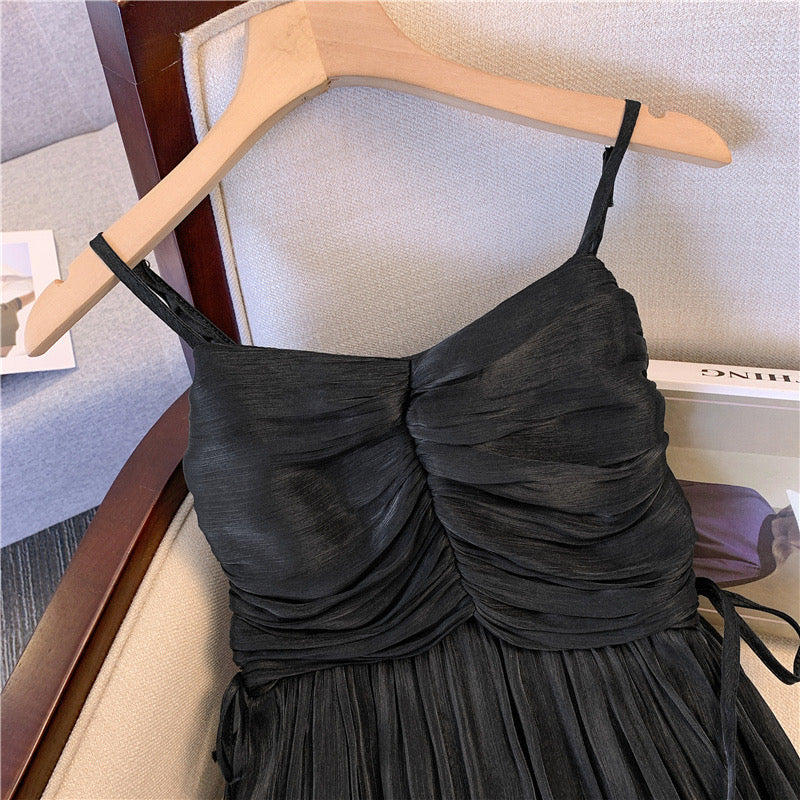 Summer Solid Color Camisole Long Dress(2 colors optional)