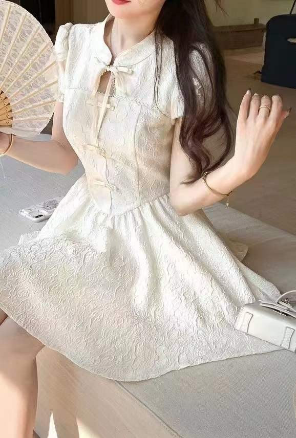 New Chinese Jacquard Dress