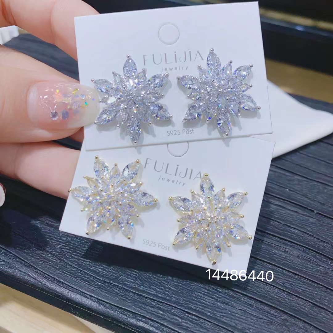 Diamond Hexagonal Star Stud Earrings (Choose Two Colors)