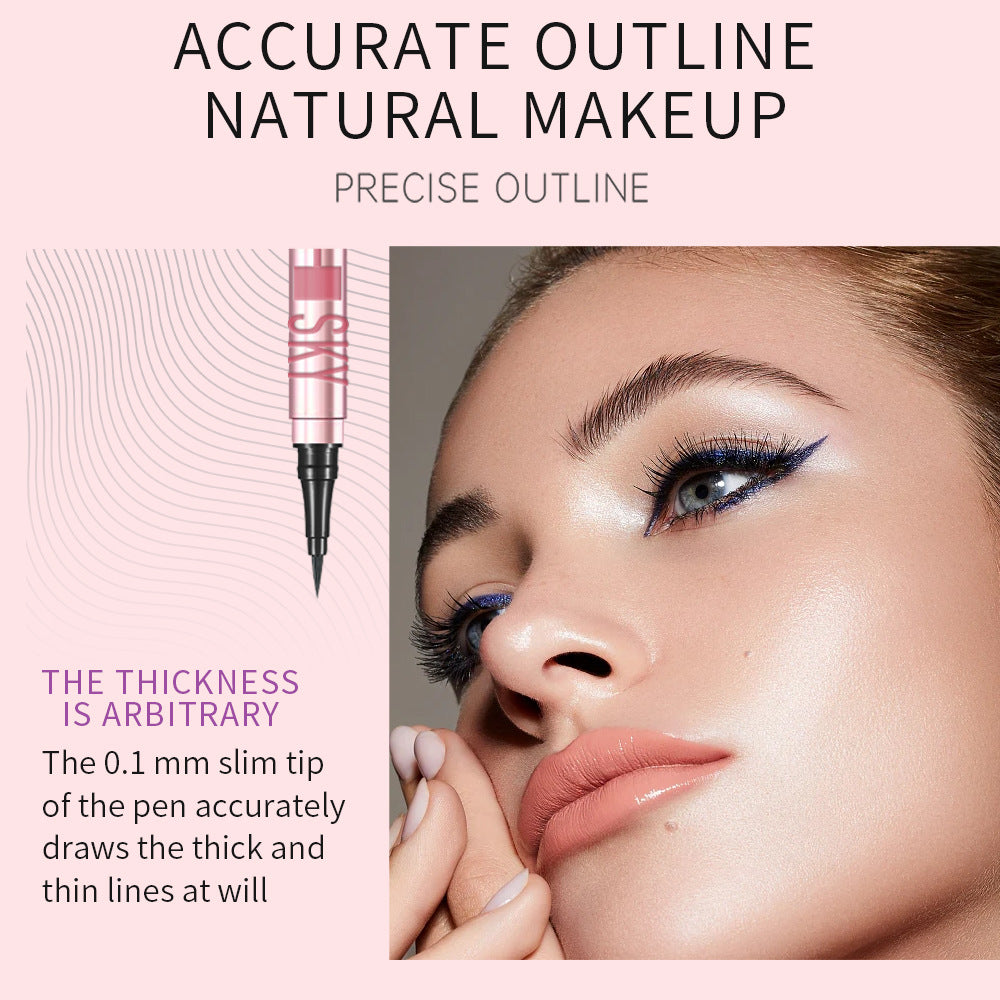 Misiou Beauty Waterproof Quick-Drying Oil-Resistant Smudge-Proof Long-Lasting Ultra-Fine Black Liquid Eyeliner Pen