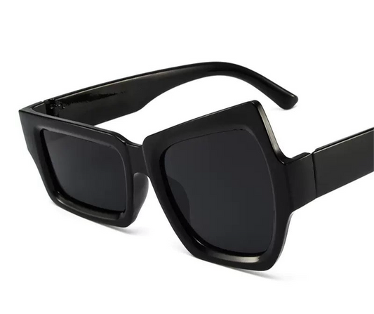 Statement Eyebrow Edge Sunglasses – Irregular Cat-Eye Design | Trendy & Bold