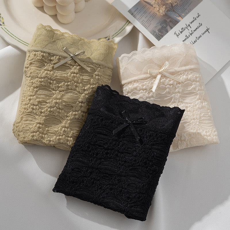 French Style High-Waist Sexy Panties for Women, Tummy Control, Hip-Lifting, Breathable & Antibacterial Silk Gusset, Plus Size Triangle Underwear