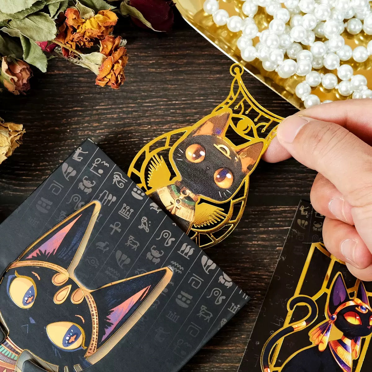 Mystic Black Cat Bookmark