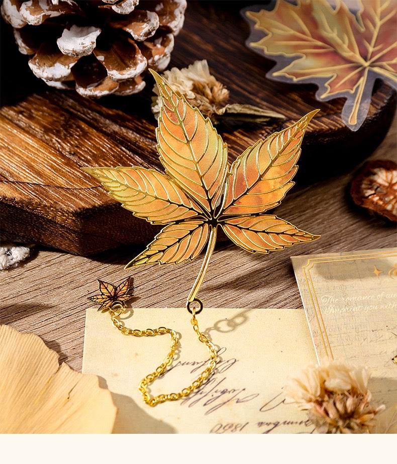 Handmade Maple Leaf Bookmark