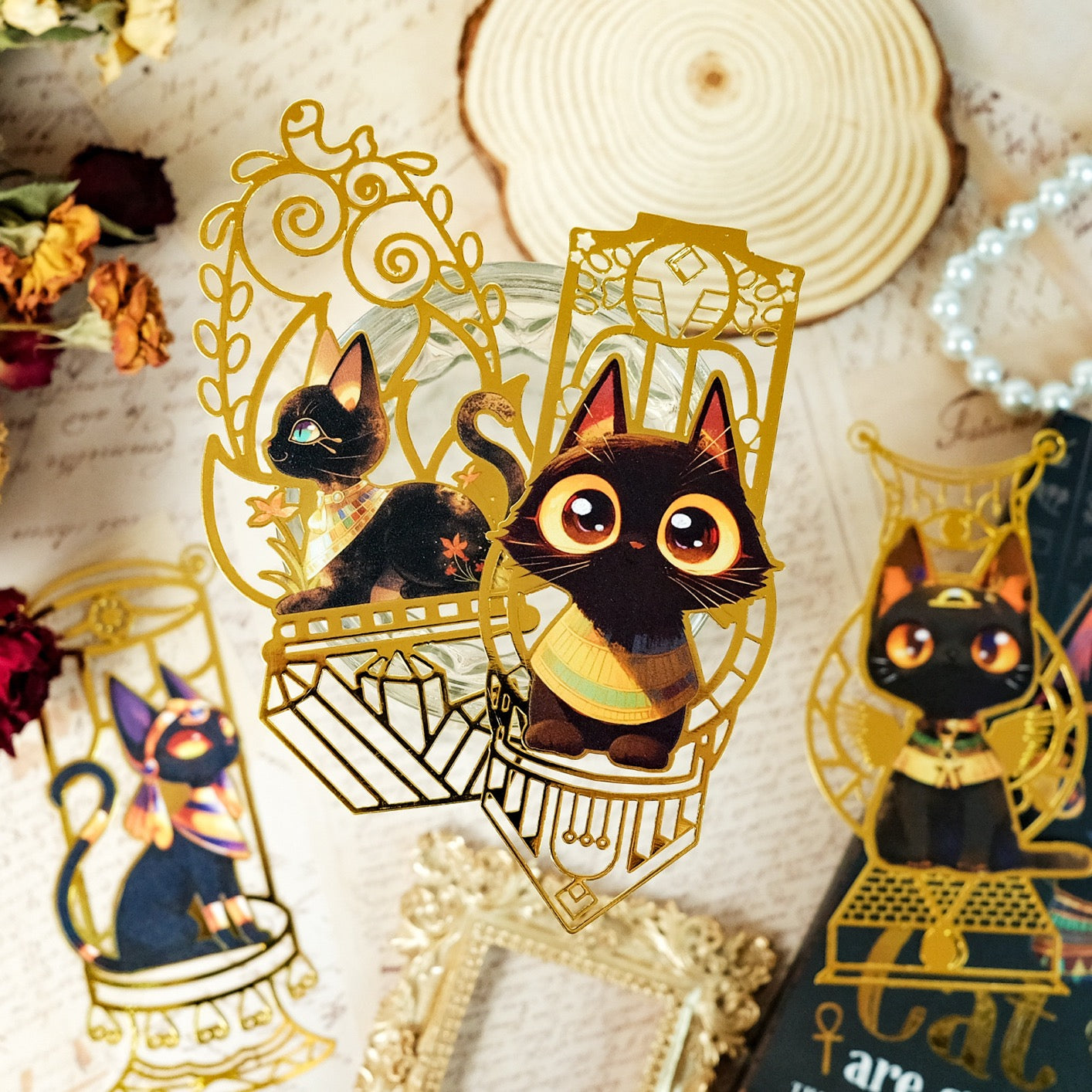 Mystic Black Cat Bookmark