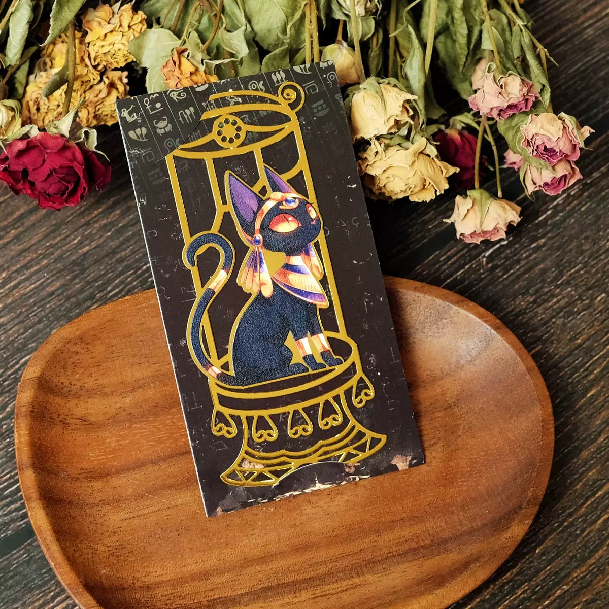 Mystic Black Cat Bookmark