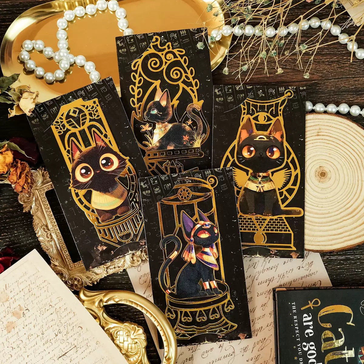 Mystic Black Cat Bookmark