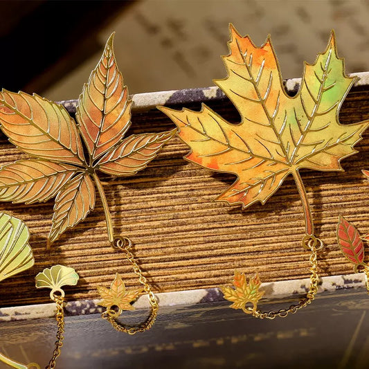 Handmade Maple Leaf Bookmark