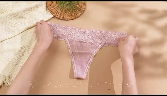 Sexy Low Rise Lace Underwear for Women, Plus Size, Breathable, Soft Cotton Gusset, Comfortable Triangle Panties